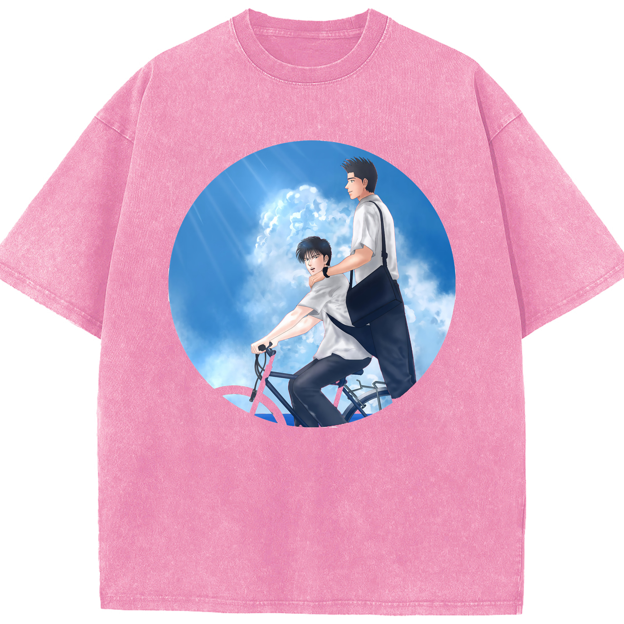 （画像用） SLAM DUNK／スラムダンク 綿100% ヴィンテージ風 半袖Tシャツ（フロントプリント）